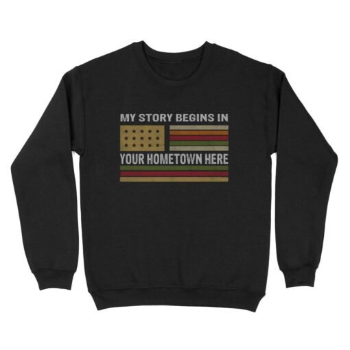 My Story begins | Custom city Standard Crew Neck Sweatshirt
