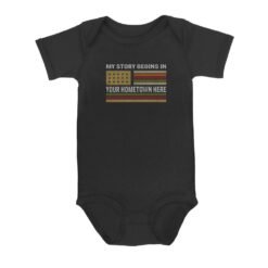 My Story begins | Custom city Baby Onesie