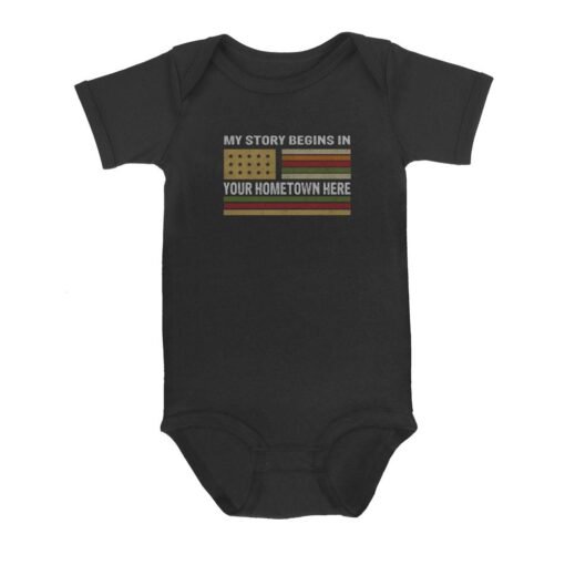 My Story begins | Custom city Baby Onesie