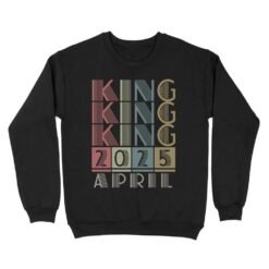 King Retro Vintage Birthday Gift | Custom year Standard Crew Neck Sweatshirt