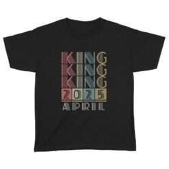 King Retro Vintage Birthday Gift | Custom year Standard Youth T-Shirt