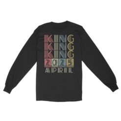King Retro Vintage Birthday Gift | Custom year Standard Long Sleeve