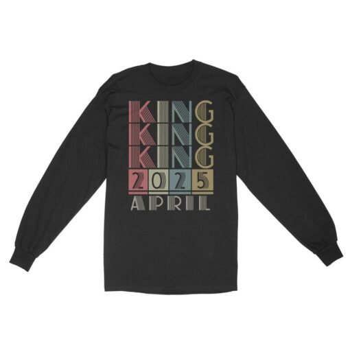 King Retro Vintage Birthday Gift | Custom year Standard Long Sleeve