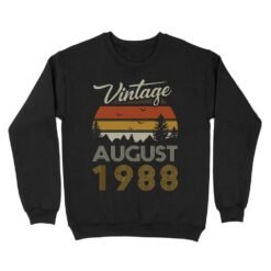 Age - Vintage Birthday | Custom year Standard Crew Neck Sweatshirt