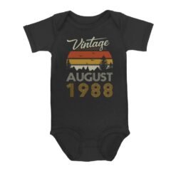 Age - Vintage Birthday | Custom year Baby Onesie