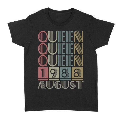 Queen Retro Vintage Birthday Gift | Custom year Standard Women's T-shirt