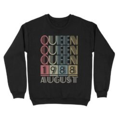 Queen Retro Vintage Birthday Gift | Custom year Standard Crew Neck Sweatshirt