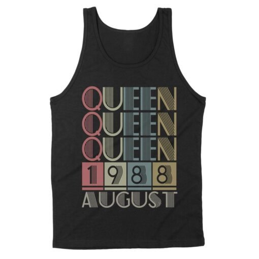 Queen Retro Vintage Birthday Gift | Custom year Standard Tank