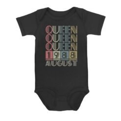 Queen Retro Vintage Birthday Gift | Custom year Baby Onesie