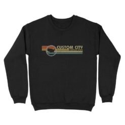 City Vintage 1980s style | Custom city Standard Crew Neck Sweatshirt