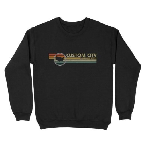 City Vintage 1980s style | Custom city Standard Crew Neck Sweatshirt
