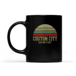 City Vintage Retro Sunset | Custom city Mug