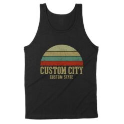City Vintage Retro Sunset | Custom city Standard Tank