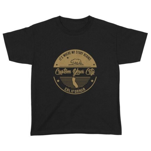 Its Where my Story begins | Custom city Standard Youth T-Shirt