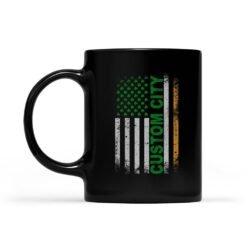 Irish American Flag | Custom city Mug