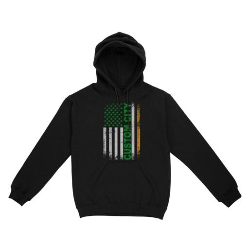 Irish American Flag | Custom city Standard Hoodie