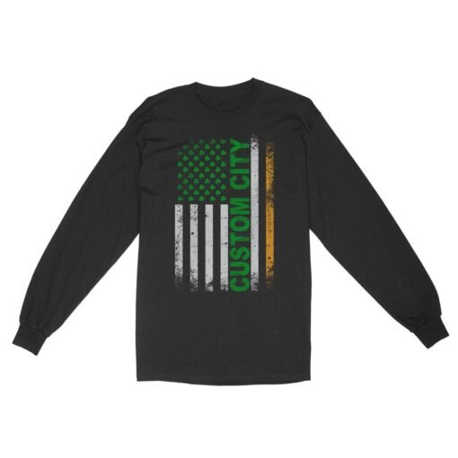 Irish American Flag | Custom city Standard Long Sleeve