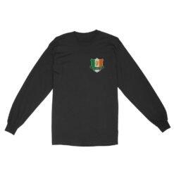 Name Irish Ireland Flag Harp Family | Custom name Standard Long Sleeve