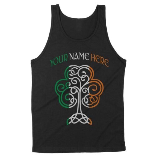 Irish Shamrock St Patricks Day | Custom name Standard Tank