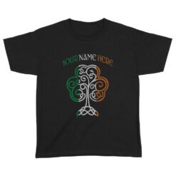Irish Shamrock St Patricks Day | Custom name Standard Youth T-Shirt