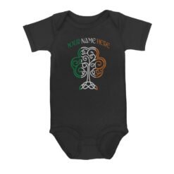 Irish Shamrock St Patricks Day | Custom name Baby Onesie