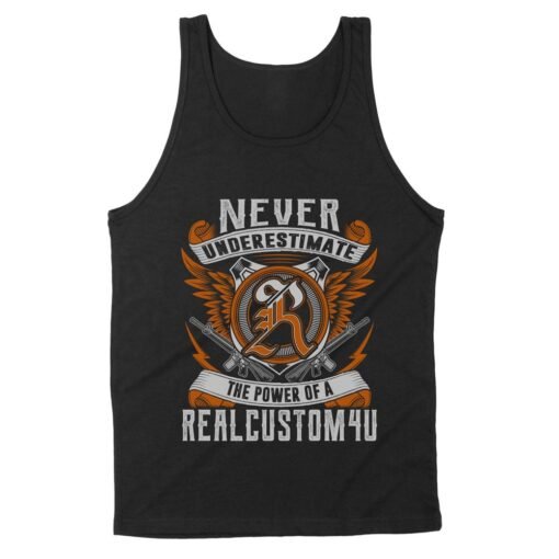 Never Underestimate Personalized Name | Custom name Standard Tank
