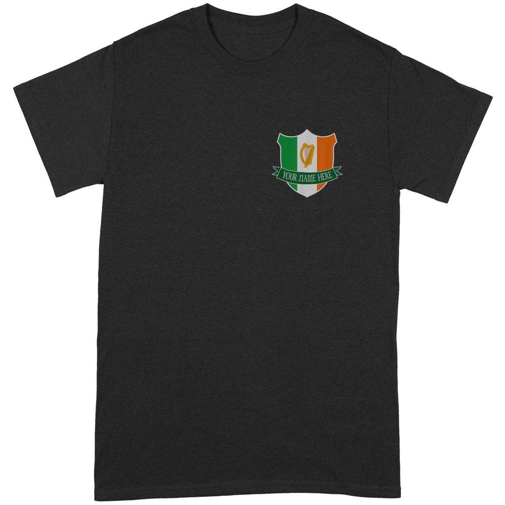 Name Irish Ireland Flag Harp Family | Custom name Standard T-shirt