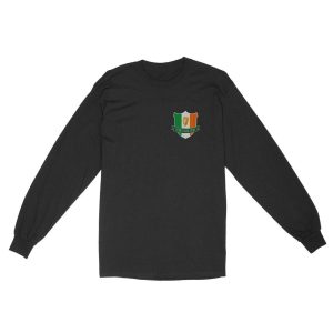 Name Irish Ireland Flag Harp Family | Custom name Standard Long Sleeve