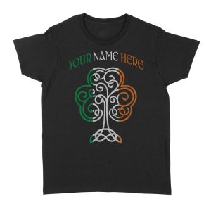 Irish Shamrock St Patricks Day | Custom name Standard Women's T-shirt