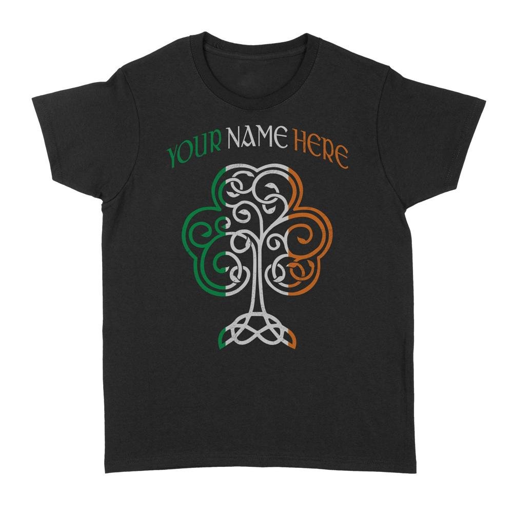 Irish Shamrock St Patricks Day | Custom name Standard Women's T-shirt