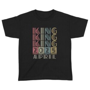 King Retro Vintage Birthday Gift | Custom year Standard Youth T-Shirt