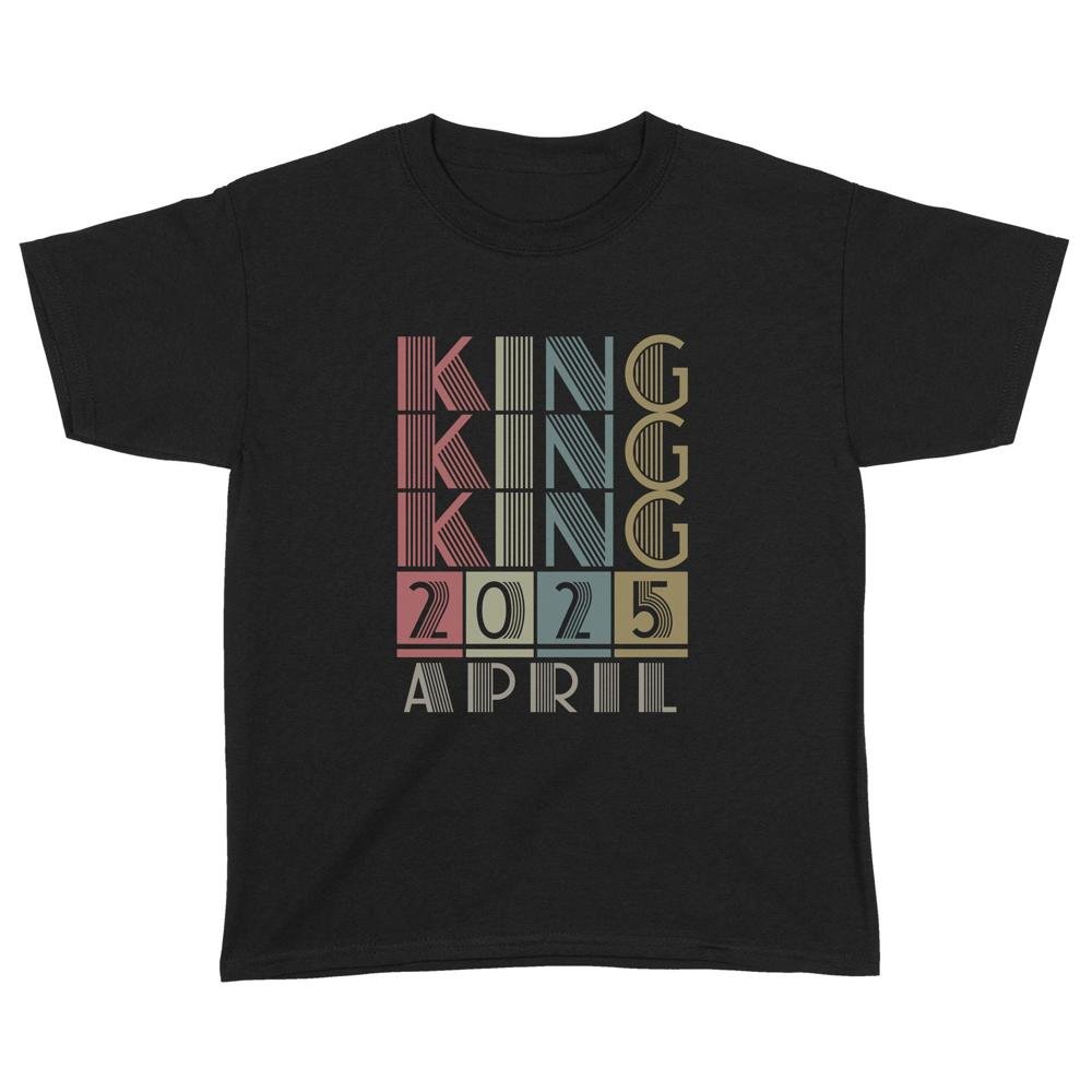 King Retro Vintage Birthday Gift | Custom year Standard Youth T-Shirt