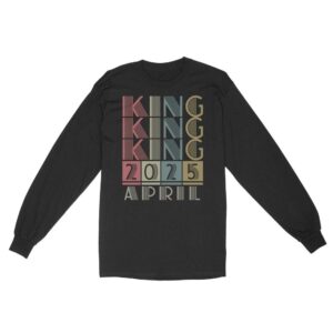 King Retro Vintage Birthday Gift | Custom year Standard Long Sleeve