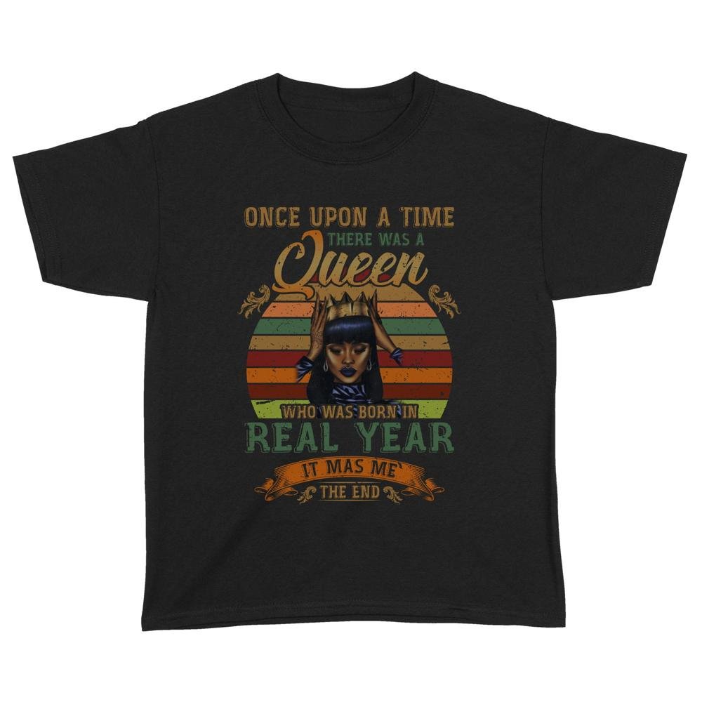Once upon a time there was a Queen | Custom year Standard Youth T-Shirt