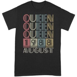 Queen Retro Vintage Birthday Gift | Custom year Standard T-shirt