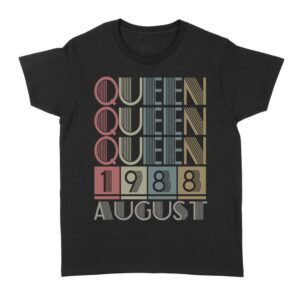 Queen Retro Vintage Birthday Gift | Custom year Standard Women's T-shirt
