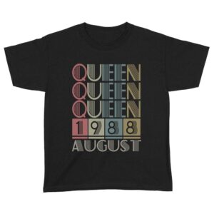 Queen Retro Vintage Birthday Gift | Custom year Standard Youth T-Shirt