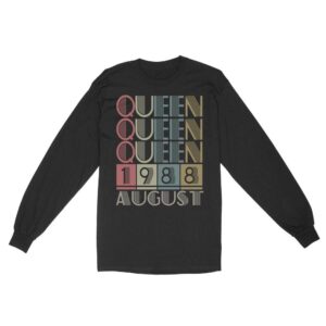 Queen Retro Vintage Birthday Gift | Custom year Standard Long Sleeve