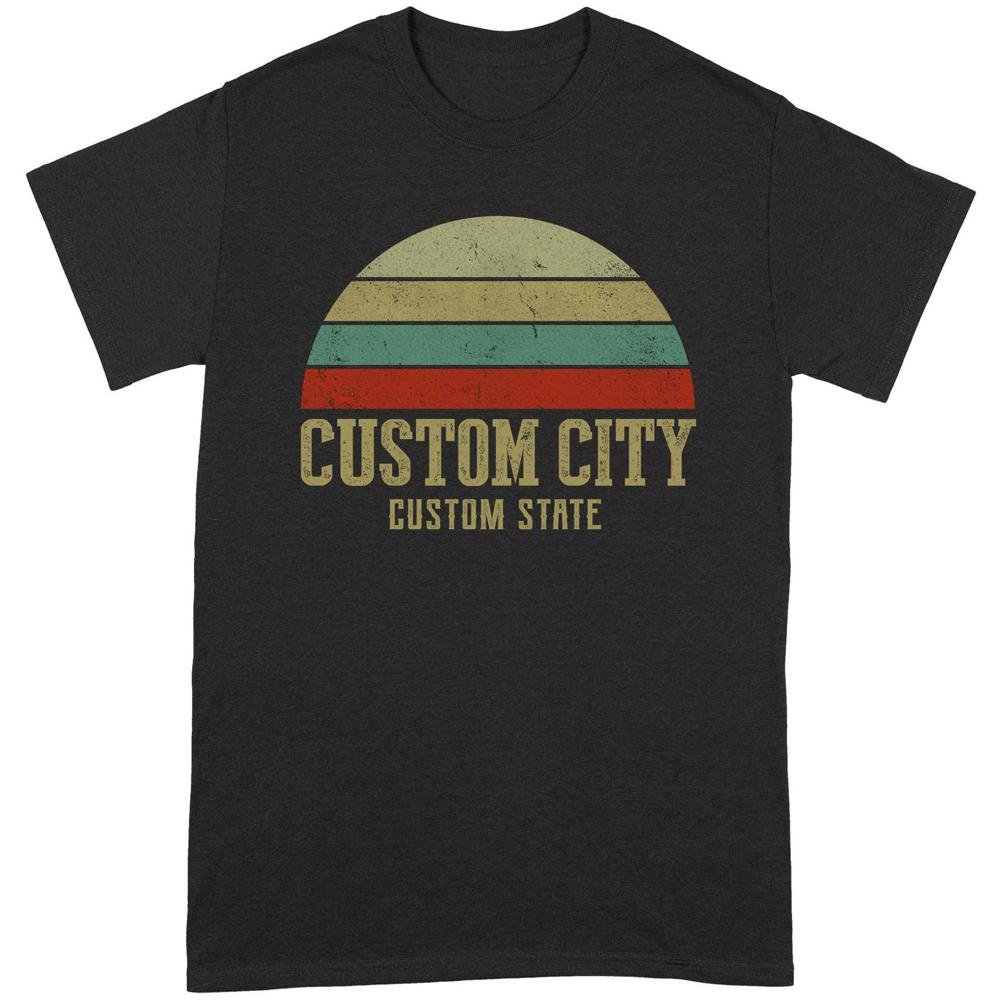 City Vintage Retro Sunset | Custom city Standard T-shirt