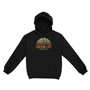 City Vintage Retro Sunset | Custom city Standard Hoodie