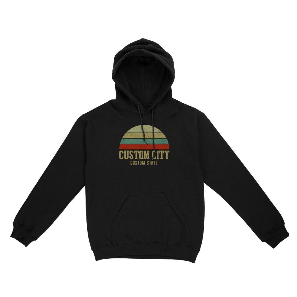 City Vintage Retro Sunset | Custom city Standard Hoodie