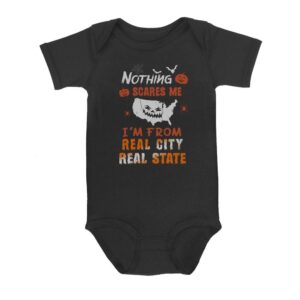 Halloween City | Custom city Baby Onesie