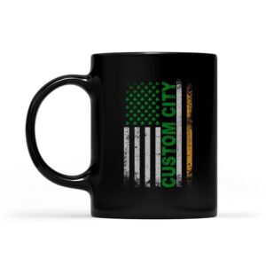 Irish American Flag | Custom city Mug