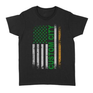 Irish American Flag | Custom city Standard Women's T-shirt