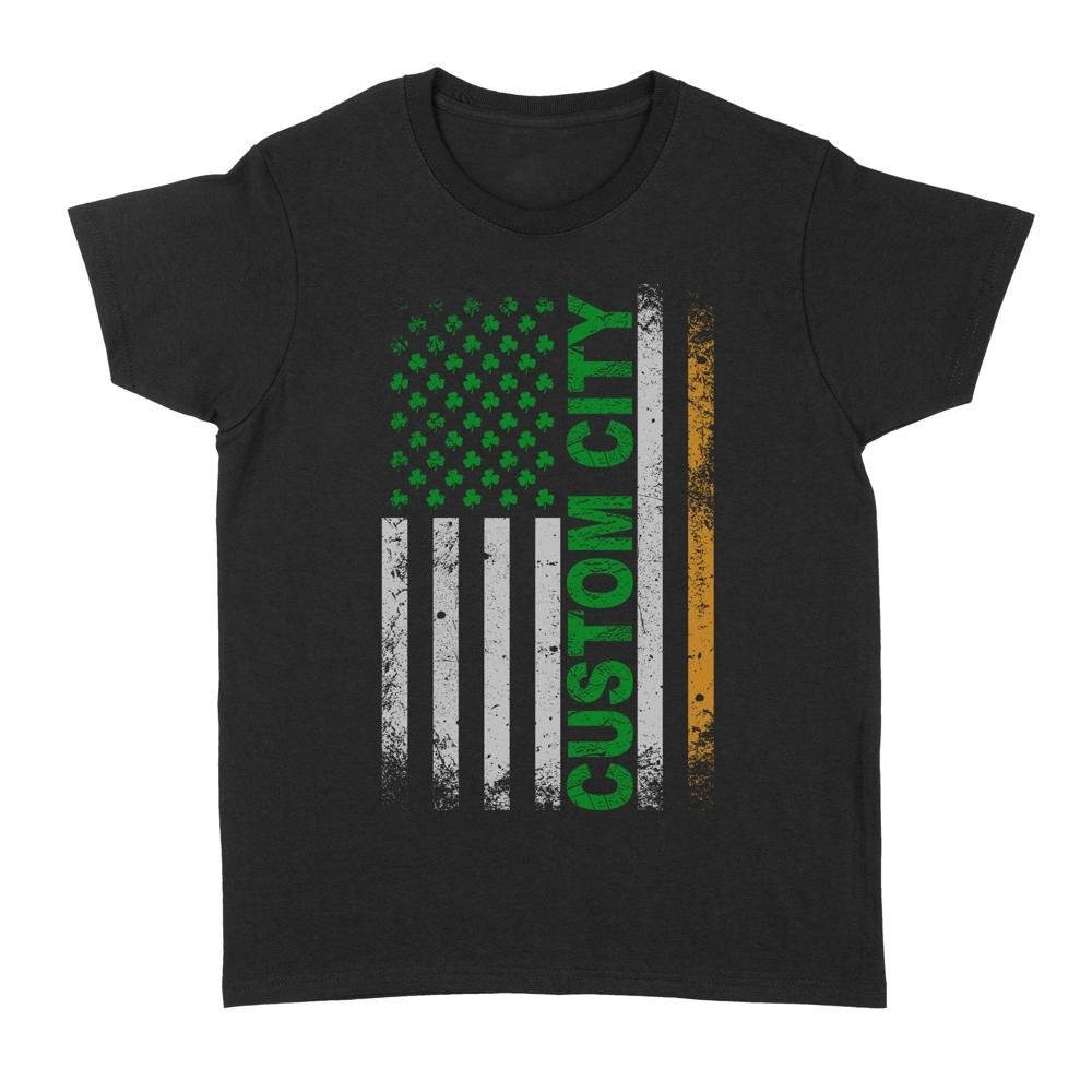 Irish American Flag | Custom city Standard Women's T-shirt