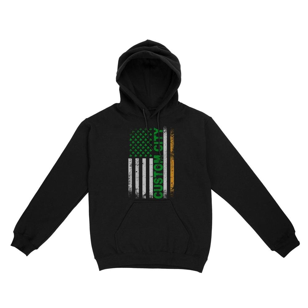 Irish American Flag | Custom city Standard Hoodie