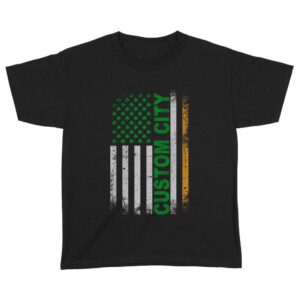 Irish American Flag | Custom city Standard Youth T-Shirt