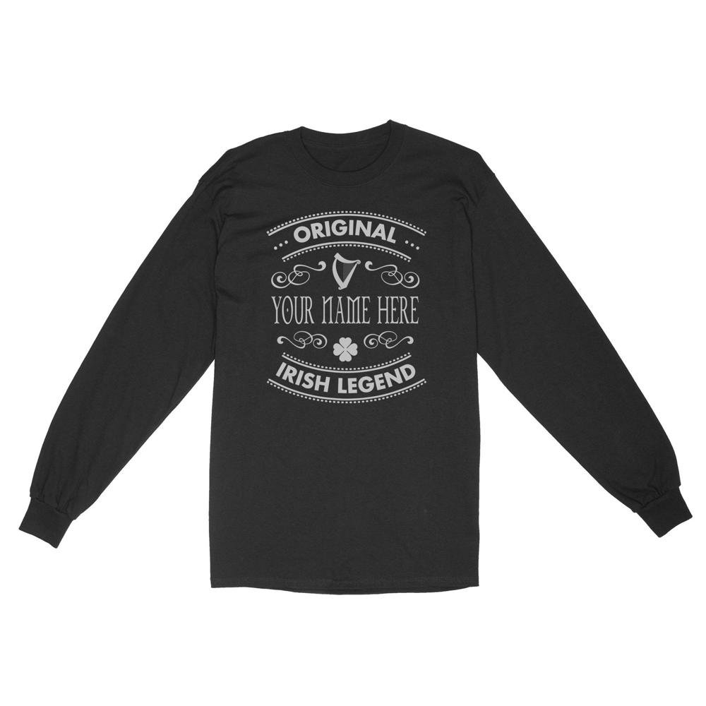 Name Irish Originnal Irish Legend | Custom name Standard Long Sleeve