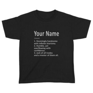 Definition Personalized Name man | Custom name Standard Youth T-Shirt