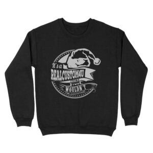 Hat Xmas Personalized Name Gift | Custom name Standard Crew Neck Sweatshirt